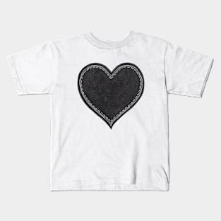 Black Ink Heart Kids T-Shirt